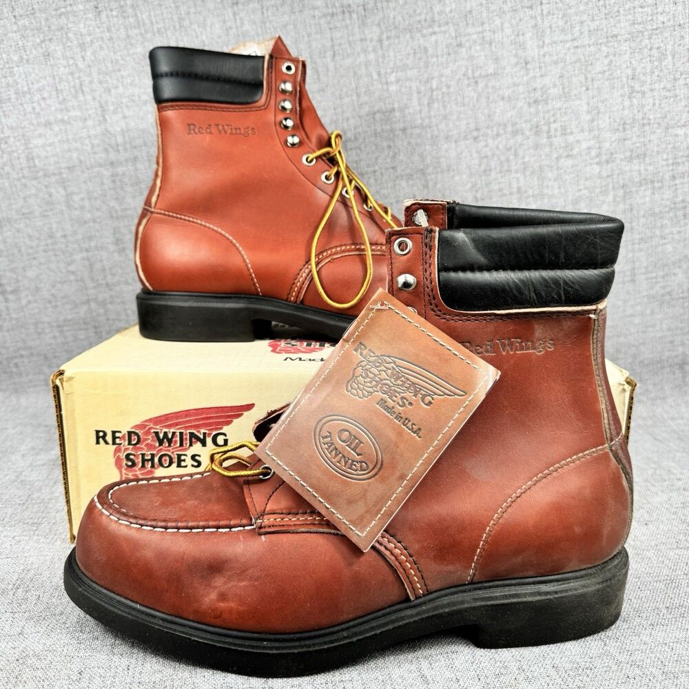 Red Wing Boots Mens 10.5 EE 404 Supersole Leather Work Vintage